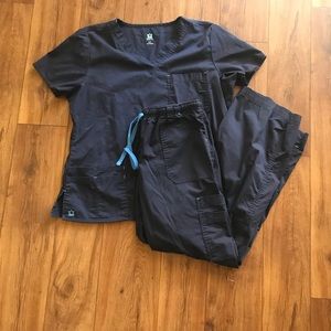 Navy Blue Maevn Medical Scrub Set